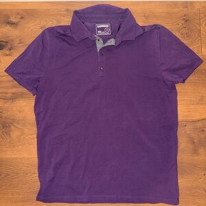 Express Men's Deep Purple Polo Shirt